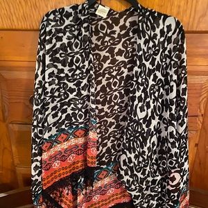 Aztec Print Kimono NWOT